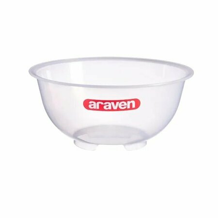 ARAVEN Polypropylene Clear Mixing Bowl, 11.6QT, 6PK 91075